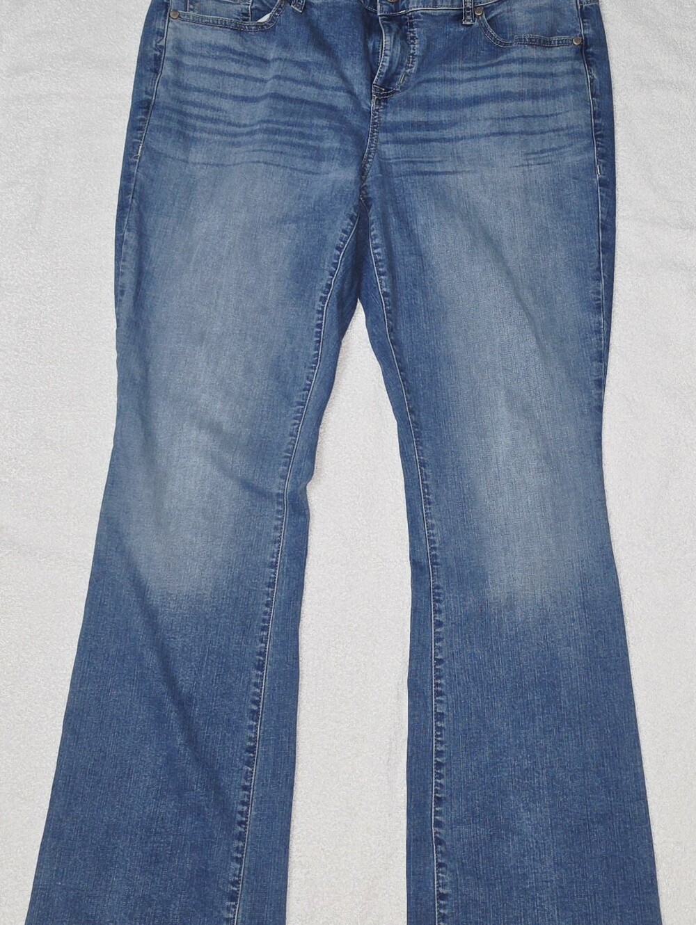 torrid Mid Wash Blue Flare Jeans